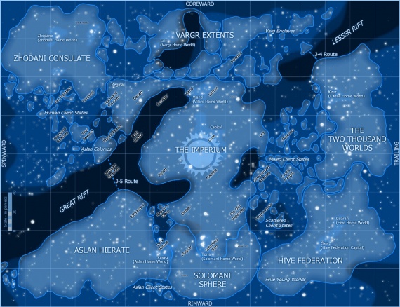 Traveller Galactic Map